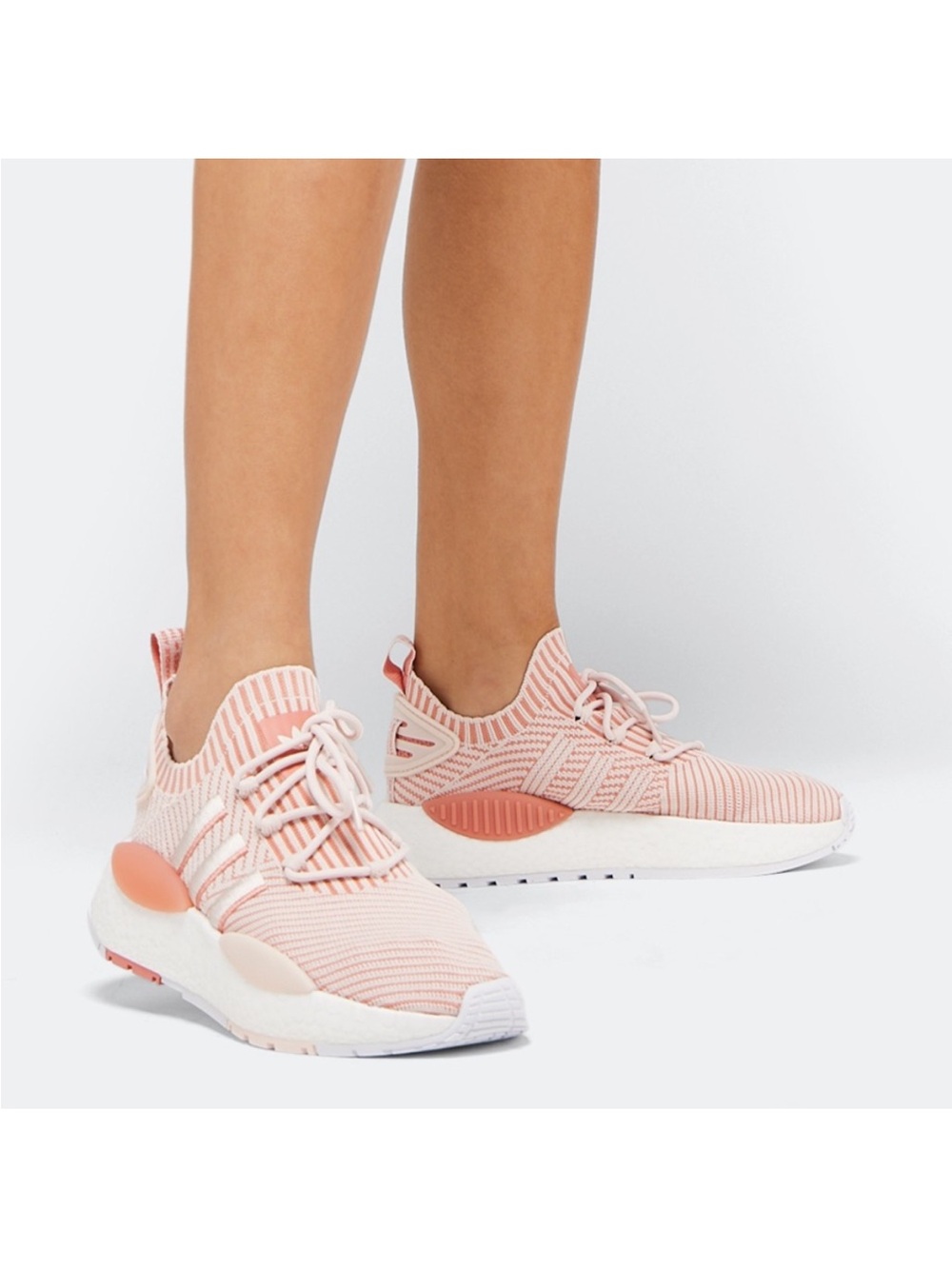 Adidas NMD_W1 Wonder Clay Pink White Athletic Sneaker Shoes ID4268 Womens Size 7